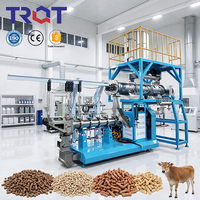Équipement professionnel de transformation des aliments pour animaux de compagnie – Extrudeuse monovis à mouvement humide pour snacks et aliments pour poissons
