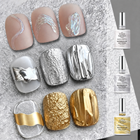 BORN PRETTY 15ml Gel Liquide Effet Perle Blanc Pailleté pour Détails, Séchage à l'Air, OEM, Argent, Or, Aquarelle, Vernis à Ongles pour Nail Art 3D