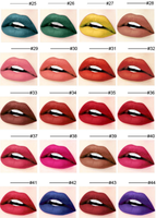 Fournisseur de dropshipping, 44 couleurs, gloss à lèvres mat longue tenue, rouge à lèvres liquide, créez votre propre marque