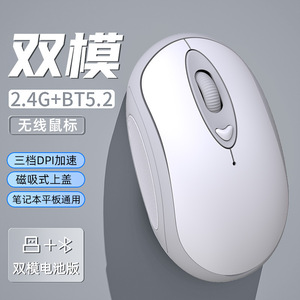 T6 เมาส์ไร้สายสีดำ 2.4G บลูทูธโฟโตอิเล็กทริค 4 ปุ่มการทำงานที่เงียบสงบสากลสำหรับแล็ปท็อป - Product Image 4