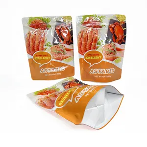 Custom Made Lobster Chilled Bags Stand Up Pouches With LOGO Printing For Frozen Seafood