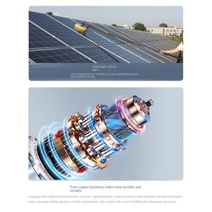 เครื่องทำความสะอาดแผงโซลาร์เซลล์แบบแผ่นเดี่ยวชนิดมือถือ รุ่นอุตสาหกรรม <span class=keywords><strong>RE</strong></span>-YINCAI พร้อมแปรงไฟฟ้า - Product Image 3