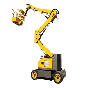 16 mét chiều cao Cherry picker nhà máy trực tiếp thủy lực di động nâng nền tảng động cơ diesel có người lái nâng lên