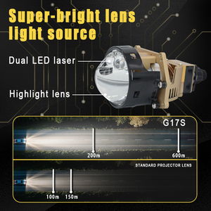 G-View Venta al por mayor Estilo popular Bi LED Proyector Len Fácil de instalar 6000K Proyector de alta potencia Bi LED Todo en un faro LED - Product Image 3