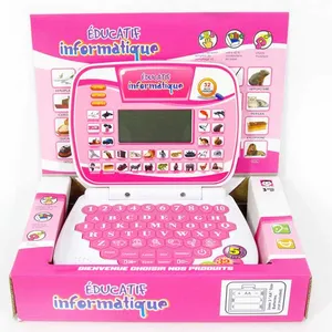 Jinming Classic Intelligent Educational Toys Plastic French Laptop for Kids Learning Machine