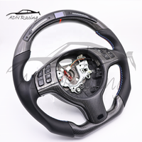Volant en fibre de carbone noir brillant pour BMW M3 E46 E39 E53 330ci 325i 2001-2006