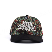 Gorra de Béisbol Unisex al por Mayor, Ajustable, de Tela Oxford Dobby con Diseño Jacquard de Puntos y Flores, Estructurada, Personalizada, con Bordado 3D, 100%