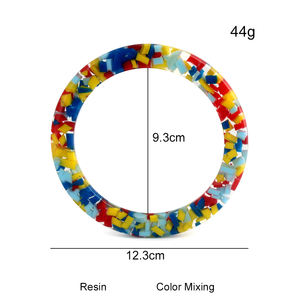 Matériau en acétate 12cm 13 <span class=keywords><strong>cm</strong></span> poignées de sac en cercle sac à main fait main écaille de tortue <span class=keywords><strong>poignée</strong></span> en résine anneau pour sac à main fabrication de sac en crochet - Product Image 2