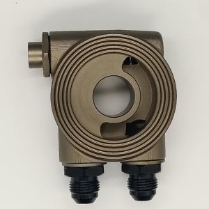 Universele aluminium 10AN oliekoeler sandwichplaat met oliepdruk- en temperatuursensorpoorten voor bescherming van racemotoren - Product Image 4