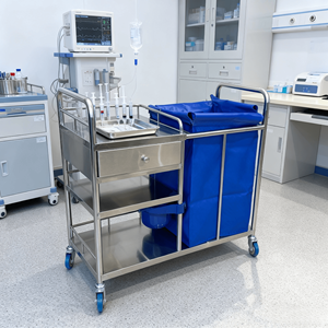 Fabrieksprijs: Roestvrijstalen <span class=keywords><strong>Trolley</strong></span> Voor Het Leveren Van Medicijnen Aan Ziekenhuizen, Artsen, Verpleegsters, Patiënten, Medische Karren - Product Image 2