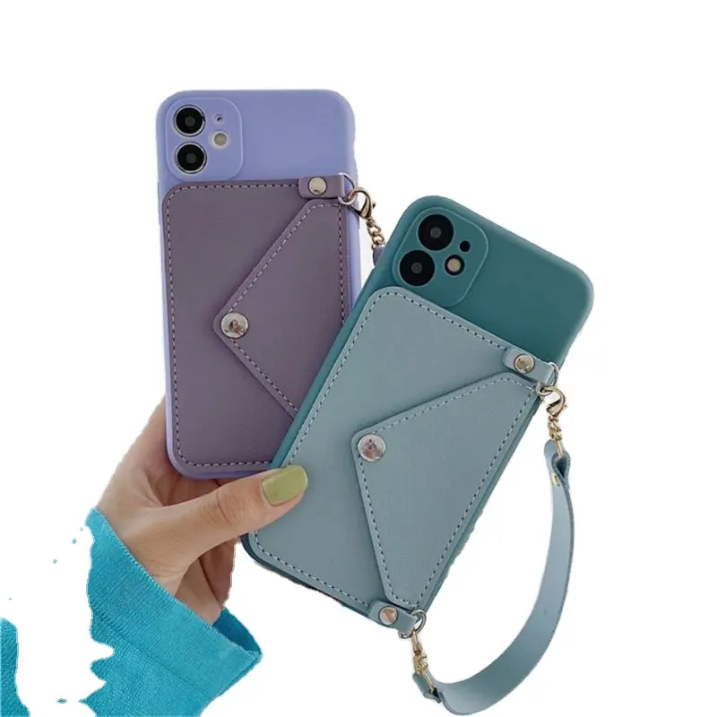 Leather wallet bag 2020 Luxury Newest TPU Mobile Accessories Back Cover Phone Case For Iphone 11 12 13 Pro Max 7 8 puls X XS XR