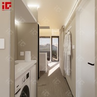 Maison capsule spatiale Maison mobile de luxe certifiée CE Maisons capsule mobiles préfabriquées haut de gamme personnalisées avec cuisine