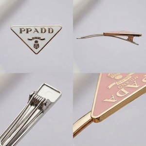 Luxury Designer Barrette <b>Clip</b> Ladies Makeup Beauty Hair <b>Accessories</b> Girls Elegant Striped Bow Hairpins Gifts - Product Image 4