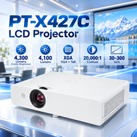 Projecteur LCD PT-X427C 4300 Lumens avec double HDMI et correction trapézoïdale pour réunions d'affaires, salles de classe et installation au plafond