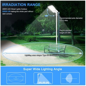Iluminación LED para Exteriores en Áreas Públicas, Lámpara LED Tipo Shoebox de 400W/320W/240W, 5000K, 100-277VAC, con Fotocélula Integrada, Soporte Tipo A&N - Product Image 6