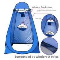Tente de camping extérieure quatre saisons en tissu polyester monocouche à ouverture rapide, automatique, pour toilettes, douche, bain et pêche