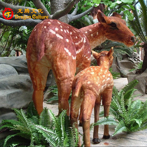 Tùy Chỉnh Vui Chơi Giải Trí Mô Hình Công Viên Giáng Sinh Trang Trí Cuộc Sống Kích Thước Sợi Thủy Tinh Giáng Sinh Vui Vẻ Sika Deer Trang Trí Cho Bán Buôn Anh - Product Image 2