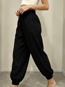Pantalon de jogging Harem sport tendance pour femme, taille haute, cordon de serrage, bas élastiqué, coupe ample, polyvalent et décontracté - Product Image 2