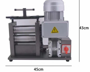 Gold <b>Silver</b> <b>Wire</b> Jewelry Making Machine New Condition 750W Electric Rolling Mills - Product Image 3