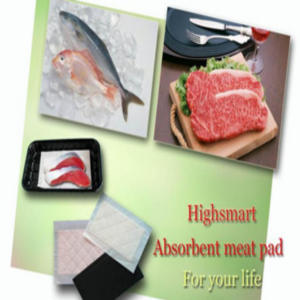 HIGH <b>SMART</b> High Quality Perforated PE Film Super Absorbent <b>Pad</b> 80X150MM with Custom Logo for FoodMeat Seafood and Poultry - Product Image 2