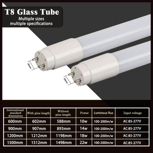 18 Wát 4ft <span class=keywords><strong>T8</strong></span> LED ống đôi đã kết thúc điện năng tiết kiệm năng lượng Glass Light cho siêu thị văn phòng bãi đậu xe - Product Image 6