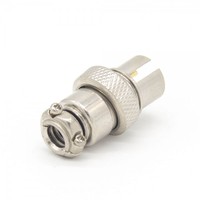 Conector de Alimentación Circular de Aleación de Zinc para Soldar GX16, Enchufe de Aviación Macho Recto Impermeable de 2 Pines EnerGiz Electronics