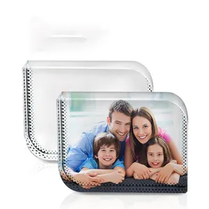 Sublimation crystal photo frame blanks Rectangle shape individual packing