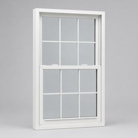 Fenêtre à double battant en aluminium de style américain Heritage avec verre trempé à faible émissivité et réduction du bruit, avec quincaillerie Caldwell