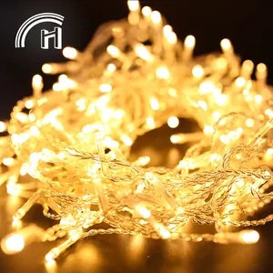 Outdoor christmas icicle led fairy curtain light