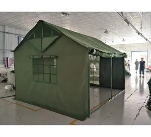 Barraca tática de acampamento em tela Oxford para acampamento em alívio de emergência