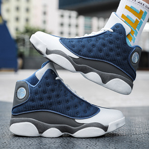 รองเท้าผ้าใบบาสเก็ตบอลทรงสูงสีดำขาวสำหรับผู้ชาย ใส่ได้ทุกฤดู พื้นกันลื่น รองรับแรงกระแทก เหมาะสำหรับการฝึกซ้อมกีฬาบาสเก็ตบอลและใช้ในชีวิตประจำวัน - Product Image 3