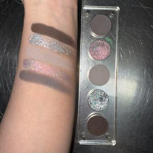 Оптовая продажа, индивидуальная упаковка с логотипом, блестящие матовые блестящие дуохромные тени для век, палитра 200 цветов - Product Image 3