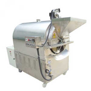 Công nghiệp 5kg 10kg điện gas trống hạt dẻ ca cao Hạt hạnh nhân rang hạt nướng đậu phộng rang rang Máy làm mát - Product Image 6