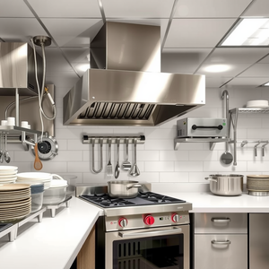 معدات مطبخ تجارية جديدة من الفولاذ المقاوم للصدأ للمطاعم تعمل بالكهرباء والغاز، تصميم للفنادق وحلول تقديم الطعام - Product Image 5