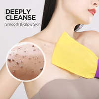Gant de toilette exfoliant de style coréen simple pour le nettoyage du corps, gant de bain efficace