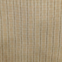 Tissu en Chiffon 100% Polyester Froissé Doux à Rayures Imprimées à Carreaux Semi-Transparent Scintillant Brillant Respirant Anti-Plis pour Filles et Femmes