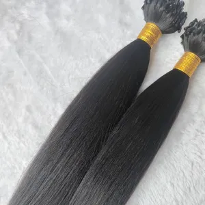 100% top quality virgin brazilian human hair 20inch 22inch 50grams 200grams yaki straight micro links hair extension