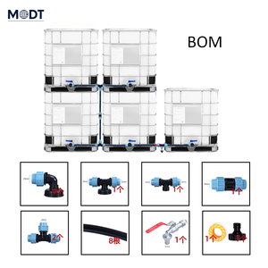 S60X60 MDT connecteur de Valve rapide <span class=keywords><strong>robinet</strong></span> de réservoir <span class=keywords><strong>IBC</strong></span> <span class=keywords><strong>pour</strong></span> Tube PE 20/25/32mm surface lisse raccord de tuyau en plastique matériau PP - Product Image 5