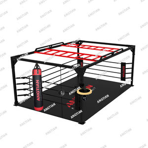 Ring <span class=keywords><strong>de</strong></span> <span class=keywords><strong>Boxeo</strong></span> Multifuncional Profesional ANGTIAN con Barandillas, Plataforma y Speedball, Hecho en China - Product Image 5
