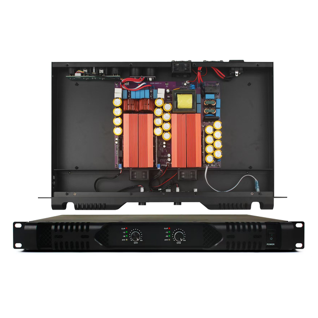 D Class Amplifier 2*1300W 8Ω 1U Digital Amplifier 2*2000W 4Ω Channel Power Amplifier Subwoofer Stereo Sound System Pro Audio