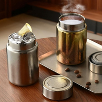 Mug isotherme ultra léger en titane pur à 99,9 %, mini bouteille d'eau portable en titane pur, thermos de poche en titane pur