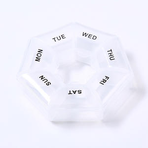 Hoge Kwaliteit Draagbare Zevendaagse Wekelijkse Medicijndoos 7-compartimenten Digitale <span class=keywords><strong>Pil</strong></span> Organizer Rond Patroon Plastic <span class=keywords><strong>Pil</strong></span> Opbergdoos - Product Image 4