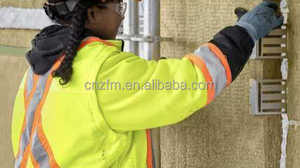 HEJ Dual Excellence Insulation &amp; Fire Protection Rock <strong>Wool</strong> Board for Dry-Hung Curtain Wall Acoustic Wind-resistant <strong>100</strong>-140kg/m3 - Product Image 4