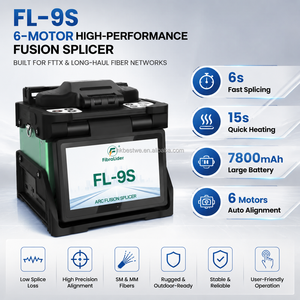 FL-9S Fusionadora de Fibra Óptica de Alto Rendimiento con 6 Motores, Empalme Rápido en 6s, Calentamiento en 15s, Batería de 7800mAh, FTTX para Distancias Medias y Largas - Product Image 1