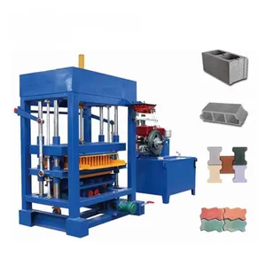 QT6-15 Hydraulic Pressure Cement Hollow Block Making Machine Manufacture Brick Sales Price To All Over The World