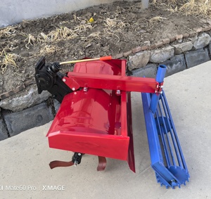 Produits agricoles, cultivateur agricole, rotavator de 90 cm de large, rotoculteur, rouleau broyeur de sol pour tracteur à moteur diesel. - Product Image 3