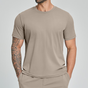 LEKEPAI T-shirt da uomo slim <span class=keywords><strong>fit</strong></span> elasticizzata in <span class=keywords><strong>4</strong></span> direzioni ad asciugatura rapida con scollo rotondo, traspirante e anti-umidità, per palestra, fitness, corsa e sport - Product Image 5