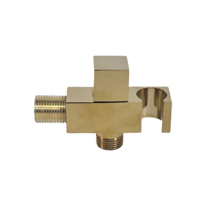Zinc Gold Bathroom Angle Valve Water Stop Square <strong>Handle</strong> Quick Open <strong>Toilet</strong> Handheld <strong>Bidet</strong> <strong>Sprayer</strong> <strong>Toilet</strong> Water Separator - Product Image 2