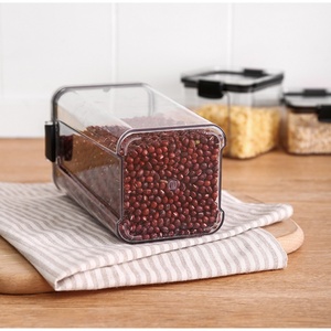 <b>Kitchen</b> Eco-friendly Tea Coffee Candy Sugar Plastic Bottles Airtight Container Set Cereal <b>Storage</b> <b>Jars</b> with Lids - Product Image 5