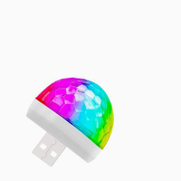 Mini Bola de Discoteca LED con Activación por Sonido USB, Luces Estroboscópicas, Gran Venta, Novedad para el Día de San Valentín, Fiestas en Casa